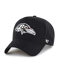 '47 Brand Men's Black Baltimore Ravens Foundation Offside Adjustable Hat