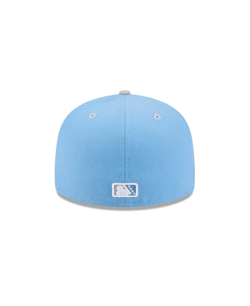 New Era Men's Light Blue Wisconsin Timber Rattlers Theme Nights 59FIFTY Fitted Hat