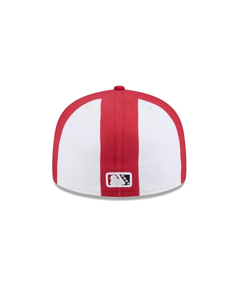 New Era Men's Red Fort Wayne Tin Caps Theme Nights 59FIFTY Fitted Hat