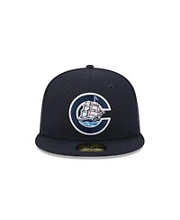 New Era Men's Navy Columbus Clippers Theme Nights 59FIFTY Fitted Hat