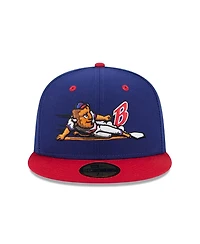 New Era Men's Dark Blue Buffalo Bisons Theme Nights 59FIFTY Fitted Hat