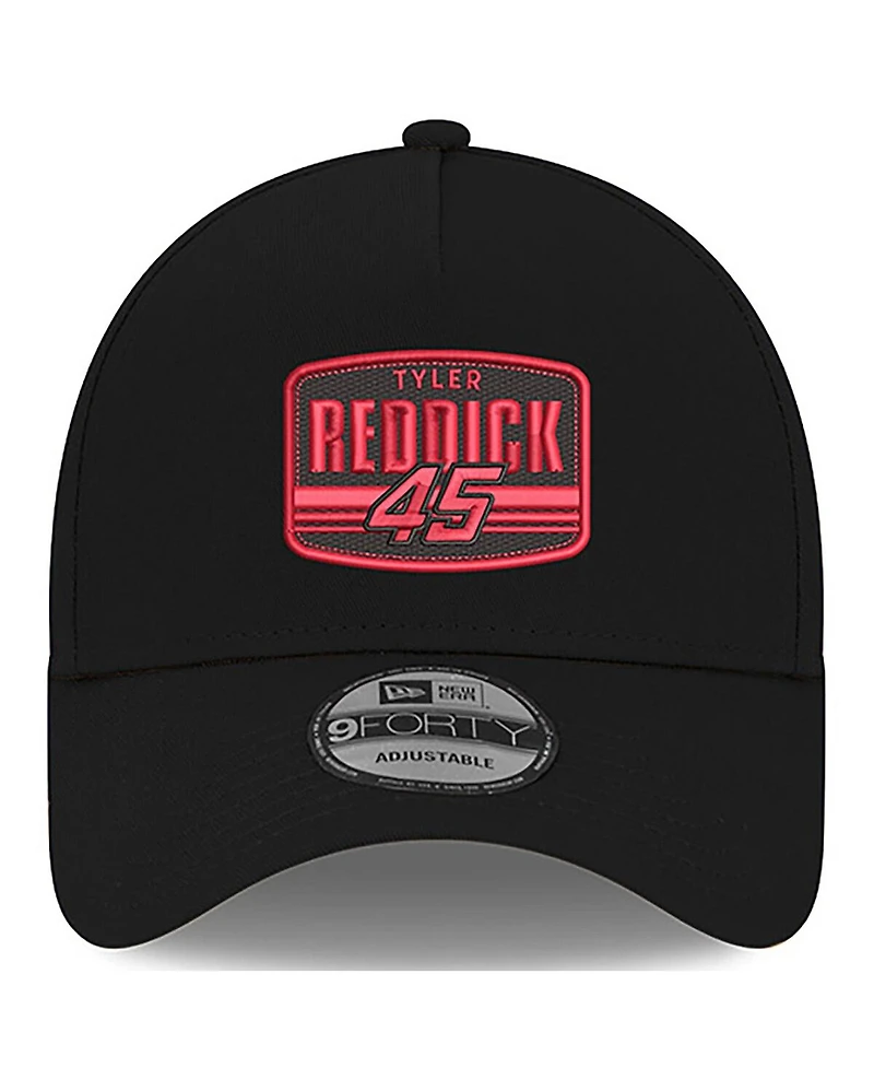 New Era Men's Black Tyler Reddick 9FORTY A-Frame Patch Adjustable Hat