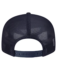 New Era Men's Navy Penn State Nittany Lions Split Panel 9FIFTY Snapback Trucker Hat