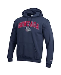 Champion Men's Navy Gonzaga Bulldogs Arched Logo Fleece Pullover Hoodie