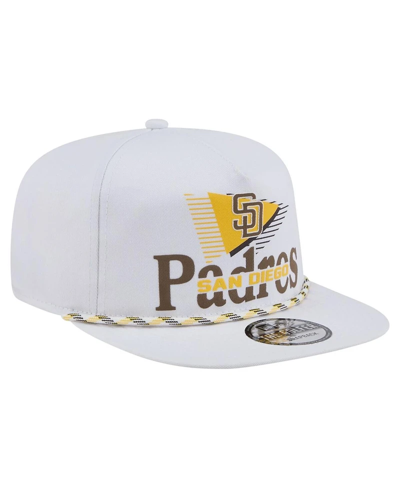 New Era Men's White San Diego Padres Collide Golfer Snapback Hat