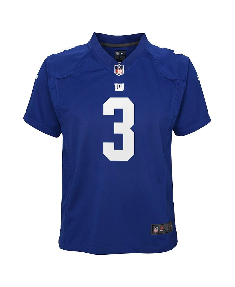 Nike Big Boys and Girls Russell Wilson Royal New York Giants Game Jersey