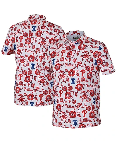 Reyn Spooner Men's White Philadelphia Phillies Pua Performance Polo Shirt