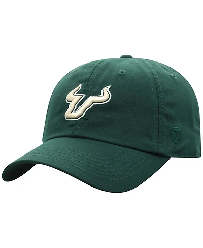 Top of the World Men's Green South Florida Bulls Staple Adjustable Hat