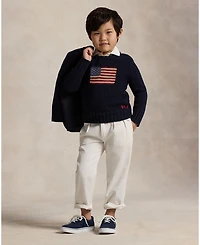 Polo Ralph Lauren Toddler and Little Boys The Iconic Flag Sweater