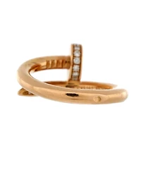 Pre-Owned Cartier Juste un Clou Ring 18K Rose Gold and Diamonds