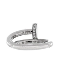 Pre-Owned Cartier Juste un Clou Ring 18K White Gold with Diamonds