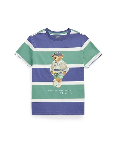 Polo Ralph Lauren Big Boys Bear Striped Jersey T-Shirt