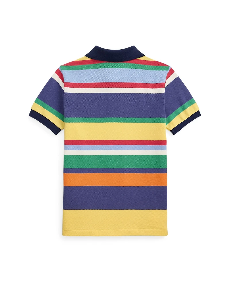 Polo Ralph Lauren Toddler and Little Boys Striped Mesh Polo Shirt