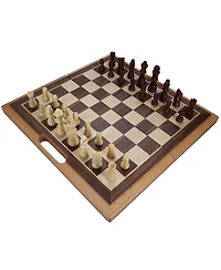 We Games Folding Wood Travel Chess Set