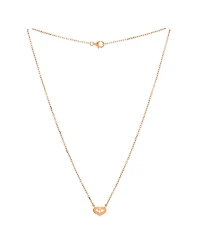 Pre-Owned Cartier Xs C Heart de Cartier Pendant Necklace 18K Rose Gold with Diamond