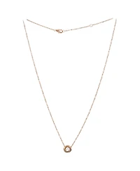 Pre-Owned Cartier Trinity Diamond Pendant Necklace 18K Tricolor Gold and Diamond