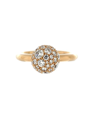 Pre-Owned Tiffany & Co. 8mm HardWear Ball Ring 18K Rose Gold and Diamonds