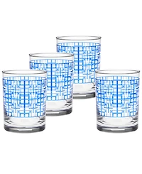 Frank Lloyd Wright Millard Block Double Old Fashioned Glasses, Set of 4