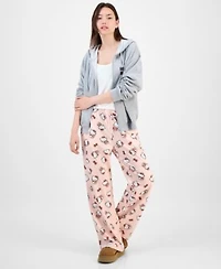 Love Tribe Juniors Hello Kitty Full Zip Hoodie Hello Kitty Allover Print Drawstring Pants