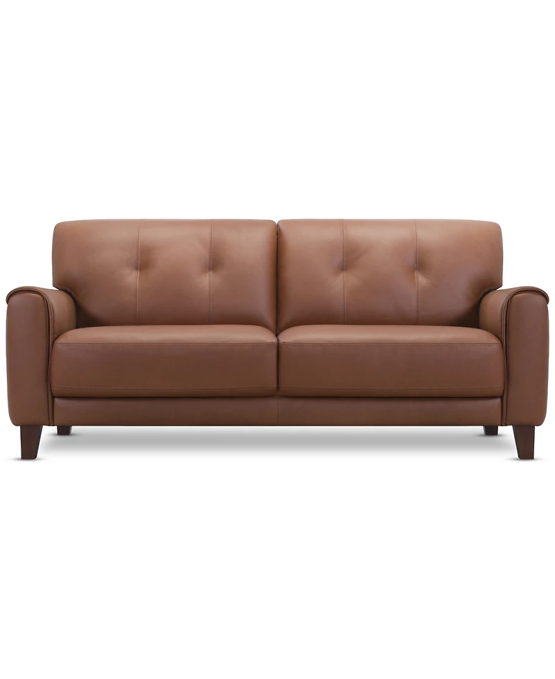 Ashlinn 82" 2 Seat Leather Sofa, Exclusively at Macy's