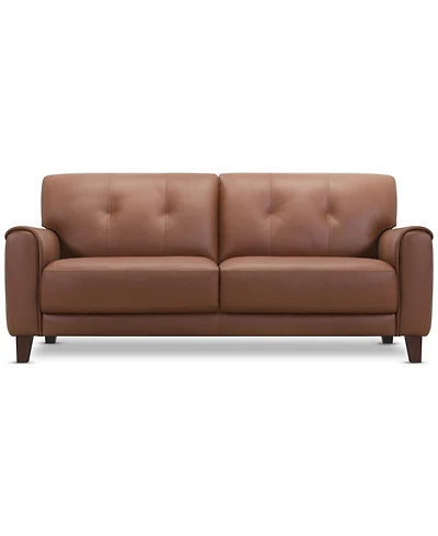 Ashlinn 82" 2 Seat Leather Sofa, Exclusively at Macy's