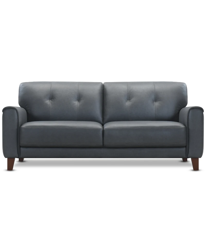 Ashlinn 82" 2 Seat Leather Sofa, Exclusively at Macy's