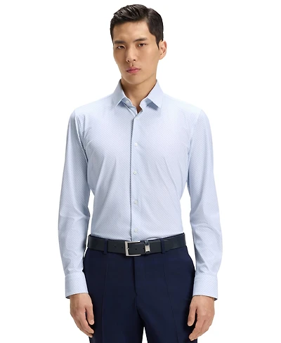 Boss by Hugo Men's Performance-Stretch Slim-Fit Dress Shirt