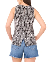 Vince Camuto Women's Printed Keyhole-Back Tank Top