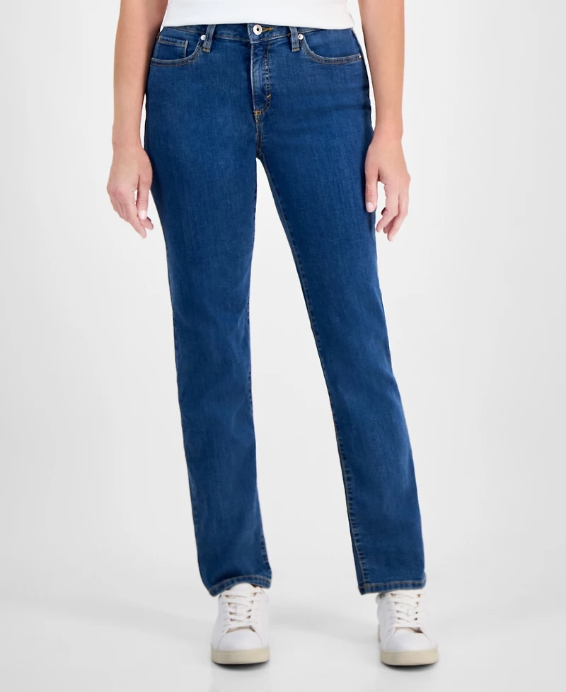 Style & Co Women's Mid-Rise Straight-Leg Denim Jeans, Exclusively at Macy's