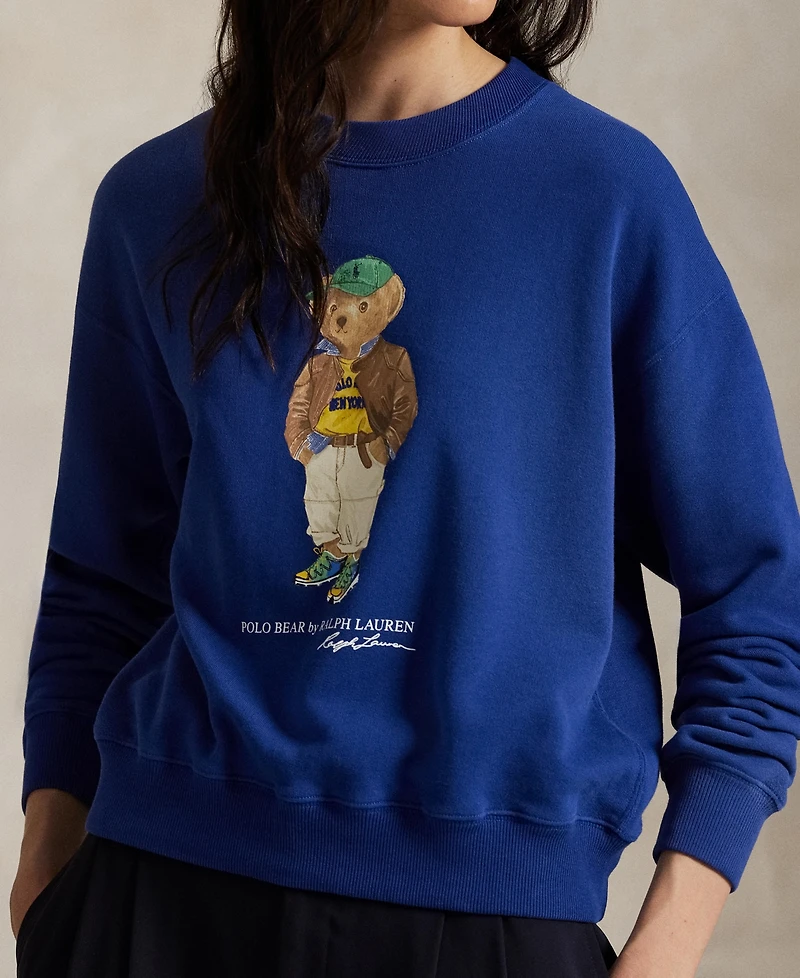 Polo Ralph Lauren Women's Bear Lightweight Fleece Crewneck Sweatshirt