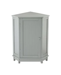 Casainc 31.4"H Triangle Corner Bathroom Cabinet, Adjustable Shelf