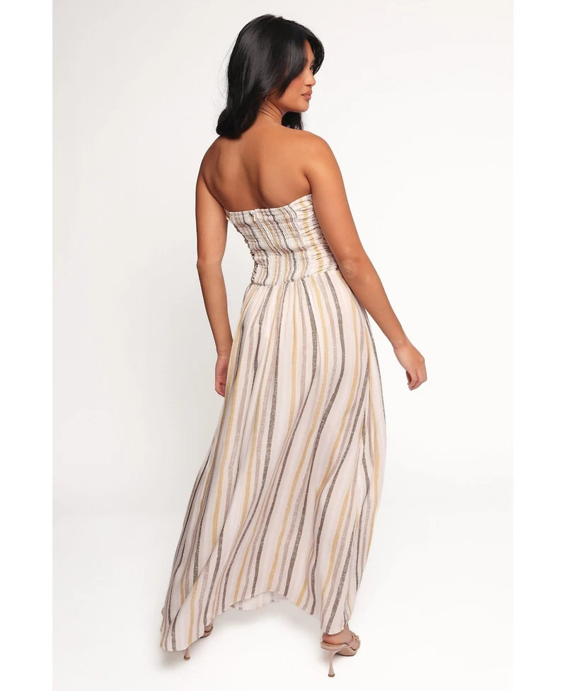 Petal and Pup Women's Jimena Strapless Maxi Dress