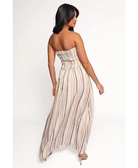 Petal and Pup Women's Jimena Strapless Maxi Dress