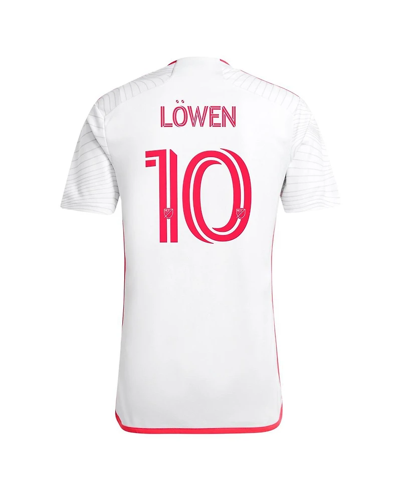 Adidas Men's Eduard Lowen White St. Louis City Sc 2024 The Confluence Kit Replica Player Jersey
