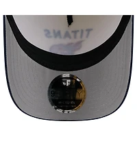 New Era Men's Cream/Navy Tennessee Titans 2025 Nfl Draft 9FORTY A-Frame M-Crown Adjustable Hat