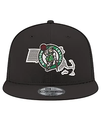 New Era Men's Black Boston Celtics State Pride 9FIFTY Snapback Hat