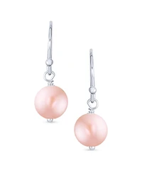 Bling Jewelry White Pink Black Freshwater Cultured Pearl Drop Ball Earrings Sterling Silver