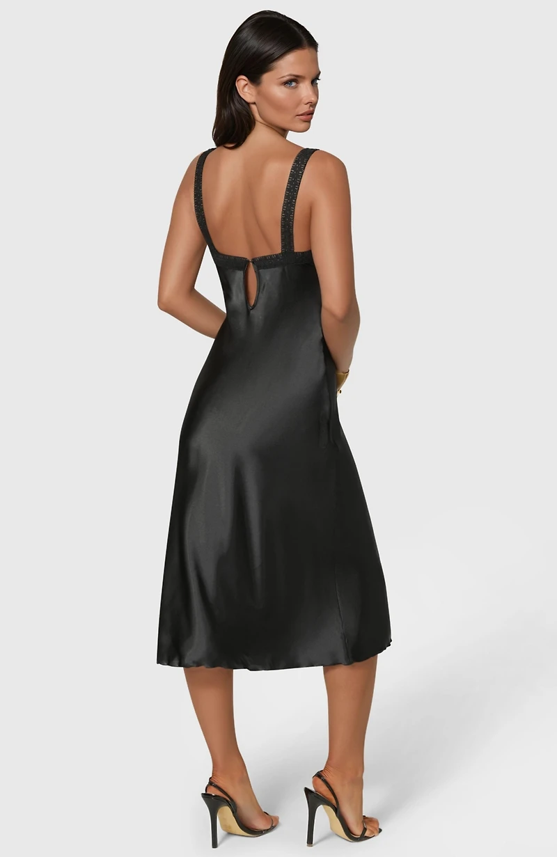 Bebe Women's Satin Midi Dress