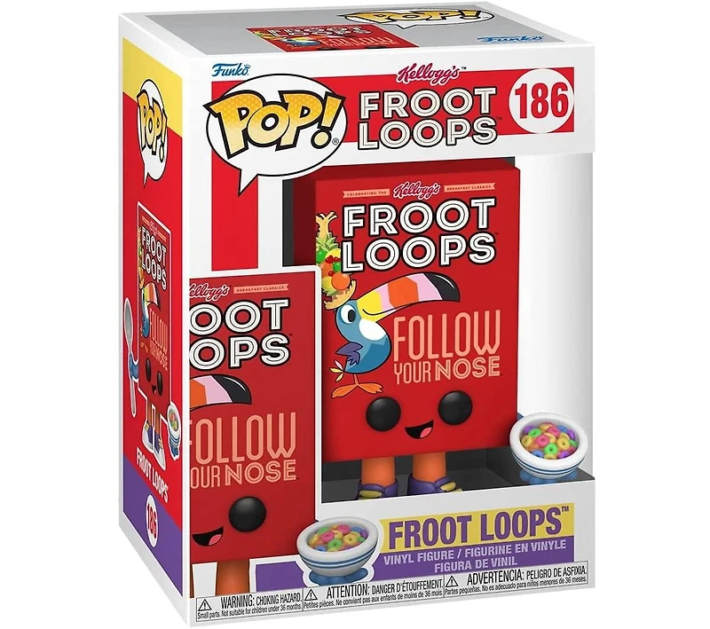 Kelloggs Funko Pop Vinyl Figure | Froot Loops Cereal Box