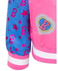 Barbie Little Girls Varsity Bomber Jacket