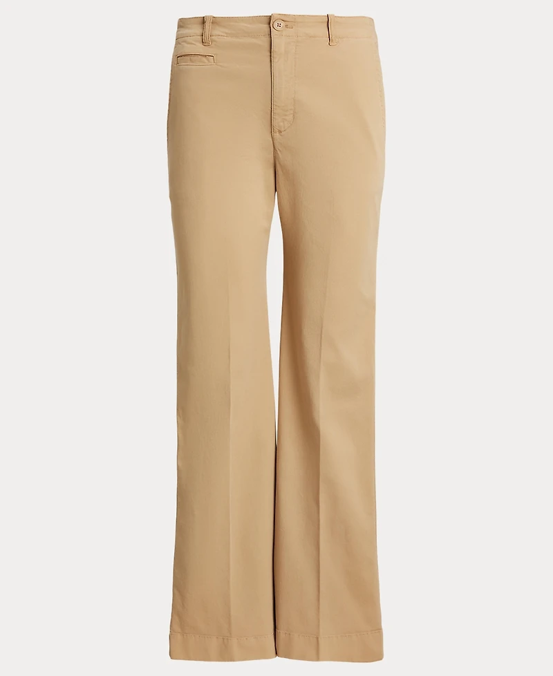 Lauren Ralph Women's Stretch Cotton Chino Flare Pants