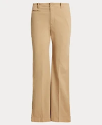 Lauren Ralph Women's Stretch Cotton Chino Flare Pants