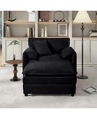 Streamdale Oversized Recliner Chair with Ottoman