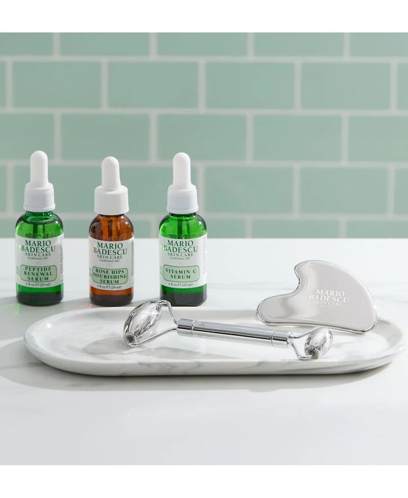 Mario Badescu 2-Pc. Stainless Steel Facial Roller & Gua Sha Set
