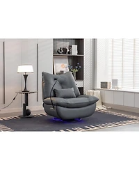 Streamdale Power Glider Swivel Recliner with Usb Charge and Lamp