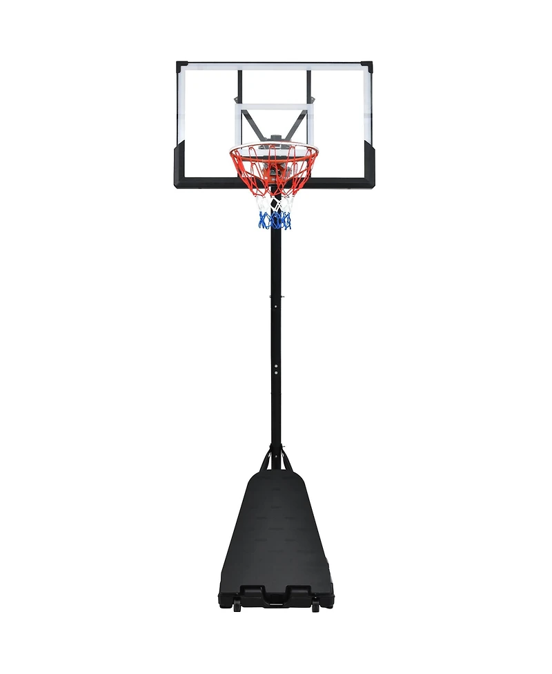 Portable Basketball Hoop System ,8-10ft Height Adjustable for Youth Adults Led Basketball Hoop Lights