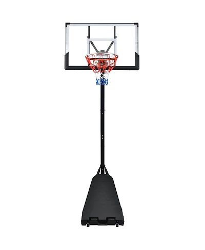 Portable Basketball Hoop System ,8-10ft Height Adjustable for Youth Adults Led Basketball Hoop Lights