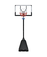 Portable Basketball Hoop System ,8-10ft Height Adjustable for Youth Adults Led Basketball Hoop Lights