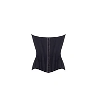 Milla Women's Smart heart-shaped low-waist black fitted corset