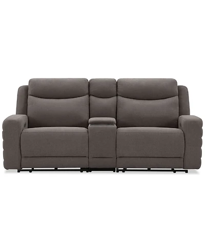 Kristyan3-Pc. Fabric Sofa with 2 Power Motion Chairs and Console, Exclusively at Macy's
